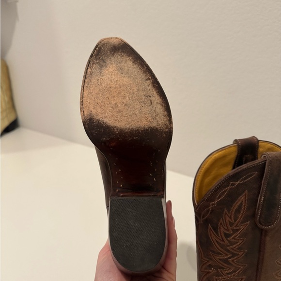 Cavender’s Women’s Burnished Brown Leather Cowboy Boots; Size 7.5; Worn 2-3x - Picture 7 of 7